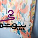 دامن گل گلی بلند جنس کرپ حریر
